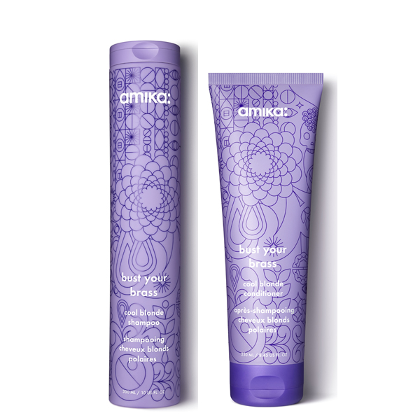 Bust Your Brass Shampoo & Conditioner by Amika | Behindthechair.com