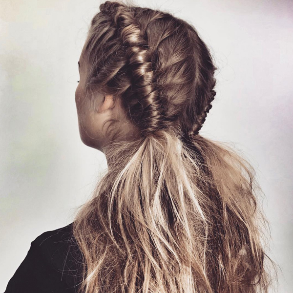 Nicci Welsh festival hair pipe braid trend technique styling video how-to quickie