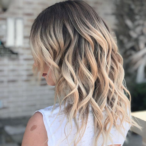 highlights to balayage conversion wesdoeshair tigi shadow root blonde