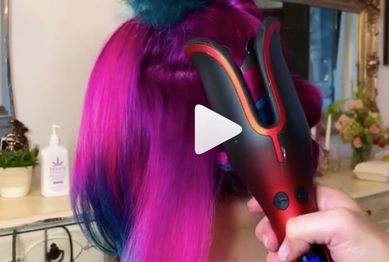 Kayla Boyer Video Quickie How-To Chi Spin N Curl Tips Curl Set Cheat
