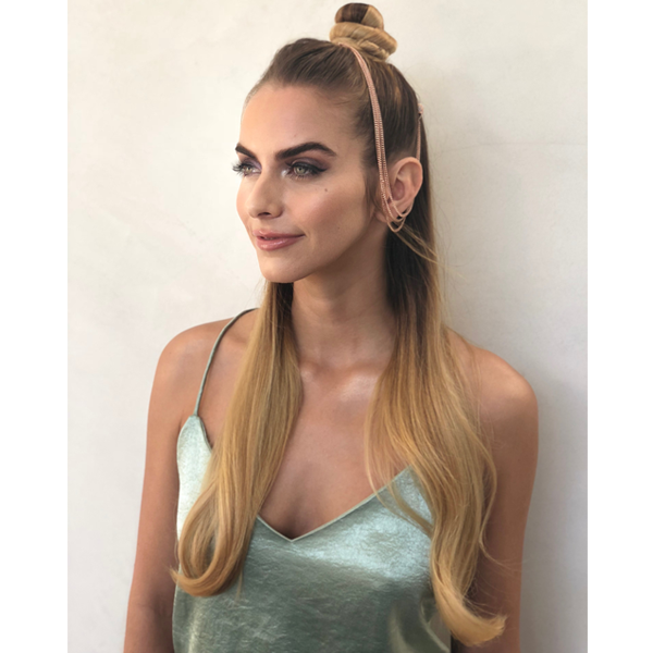 Styling Half Upstyle Sleek Bun Waves How To Richard Mannah Joico