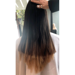 before, hair extensions, haircut