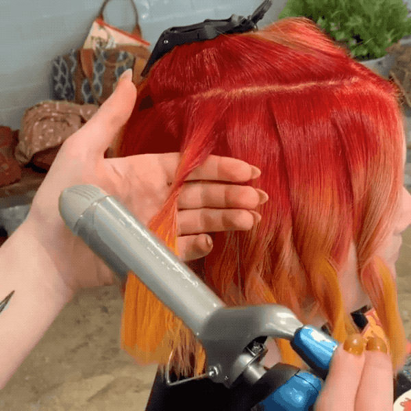Megan Schipani @shmeggsandbaconn ARC Scirssors How To Style Lived In Lob Wavy Texture Undone Instagram Curling Technique