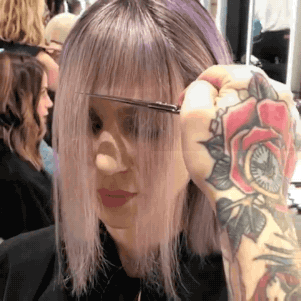 Fringe Waves Lob Haircut Dry Cutting Buddy Porter Virtue Labs ARC Scissors Instagram Tutorial Video