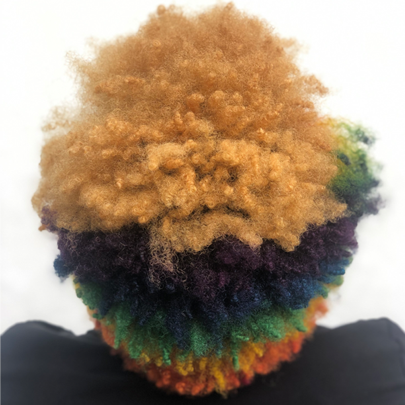 Creative Color Tips On Dark Texture Hair Rainbow Hair Aloxxi @samihairmagic