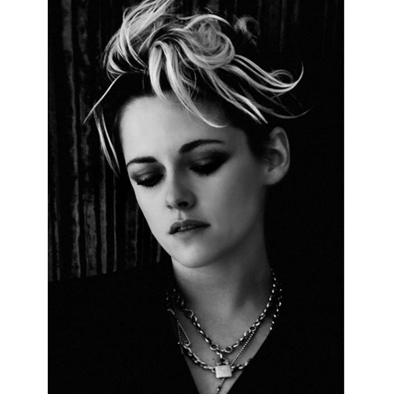 Kristen Stewart Blonde Rooty Short Hair 80s Mullet Haircut Adir Abergel @hairbyadir