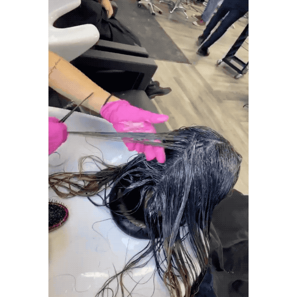 smoky ashy blonde balayage dvcolour