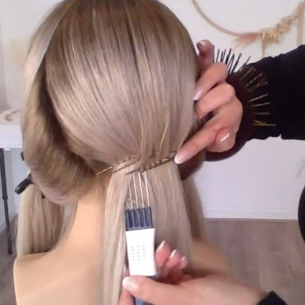 semi halo braid how to tutorial @cathughesxo moroccanoil styling bridal hair trends