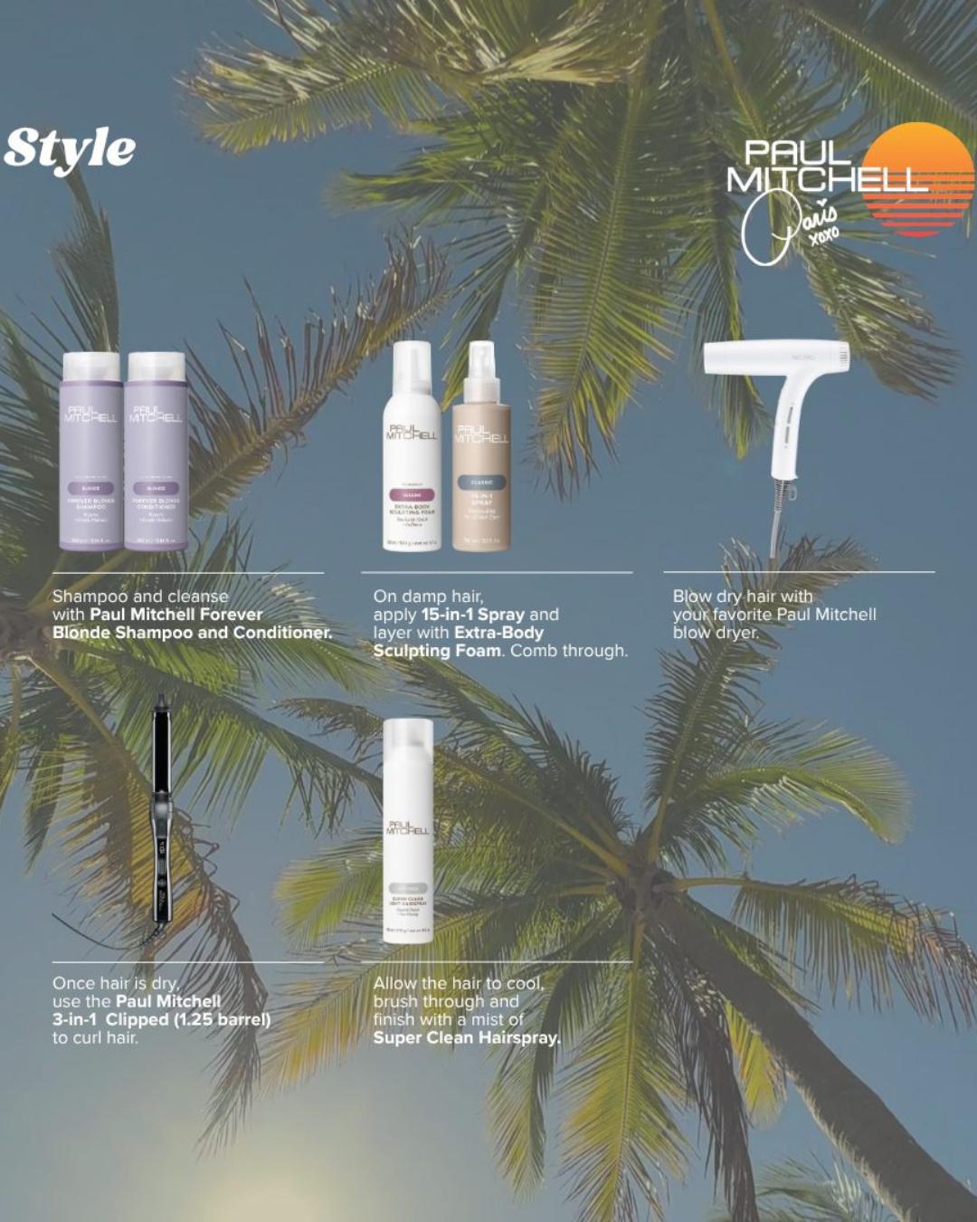 JPMS paris blonde look products