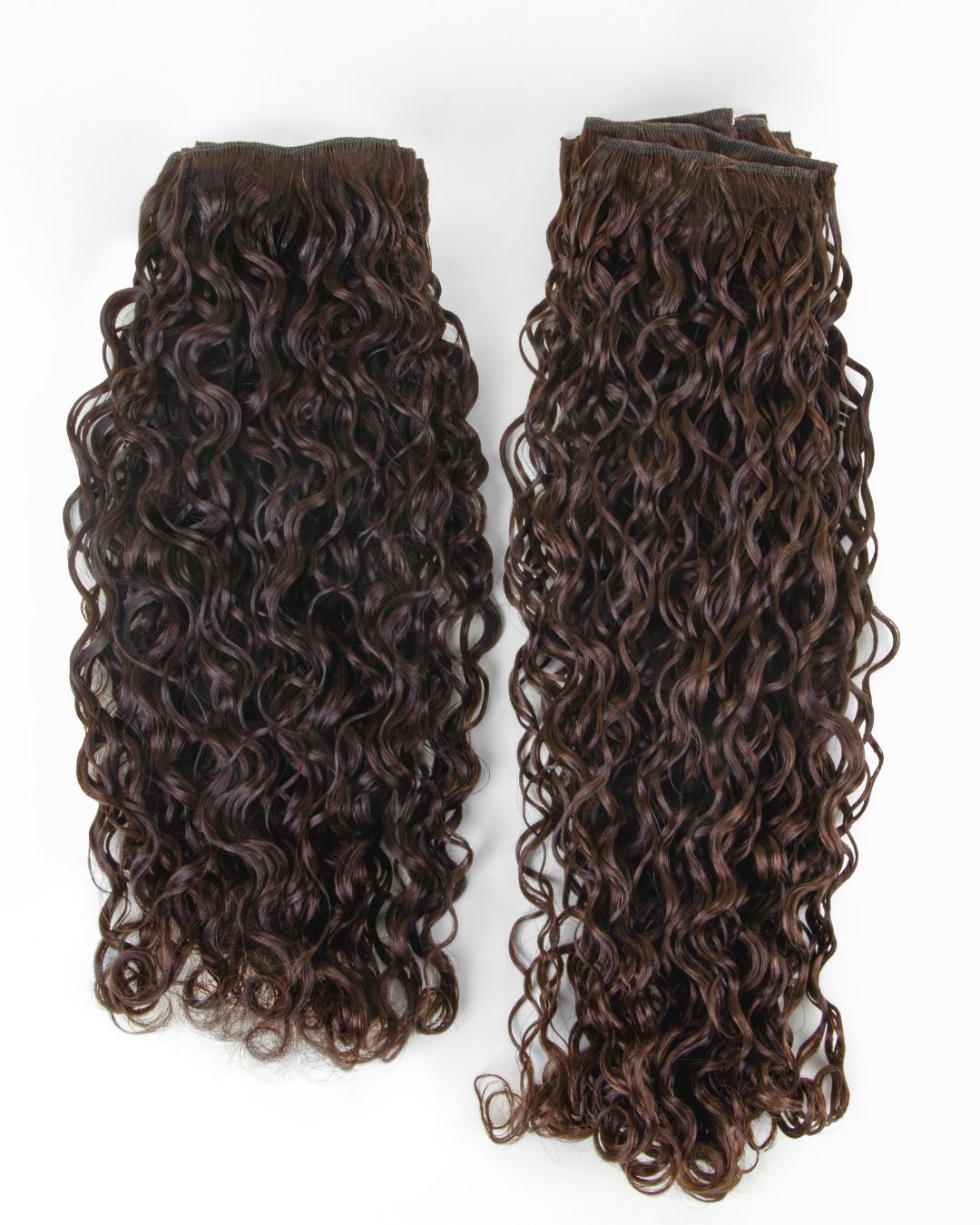 Loose Spiral extension wefts featuring elongated spiral curl texture
