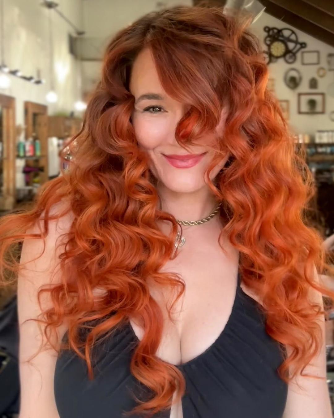 more copper curls long Photo Credit Instagram via @larisadoll