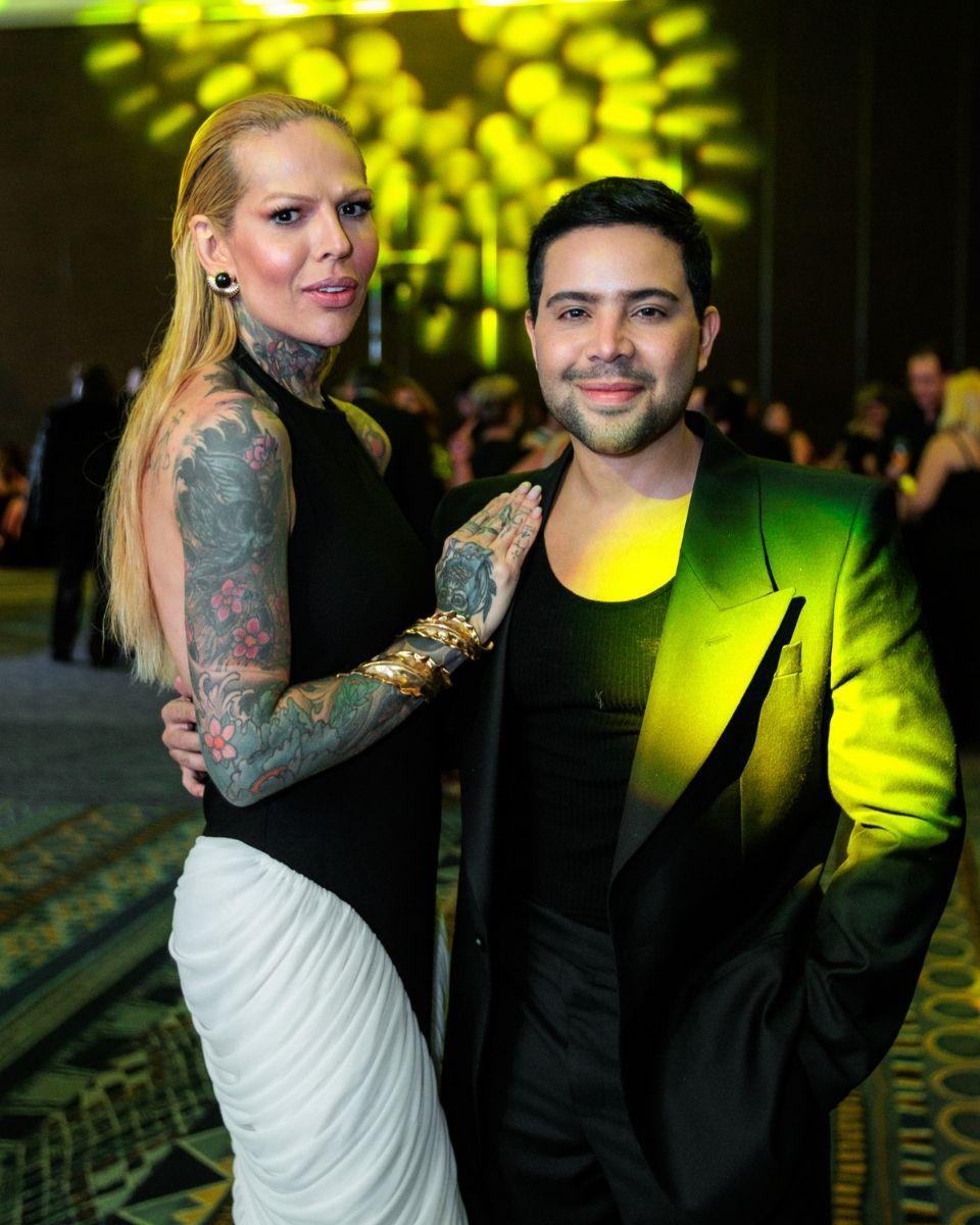 TRUSS Global Ambassador Melissa Schlukebier poses with a guest during the black-tie gala.