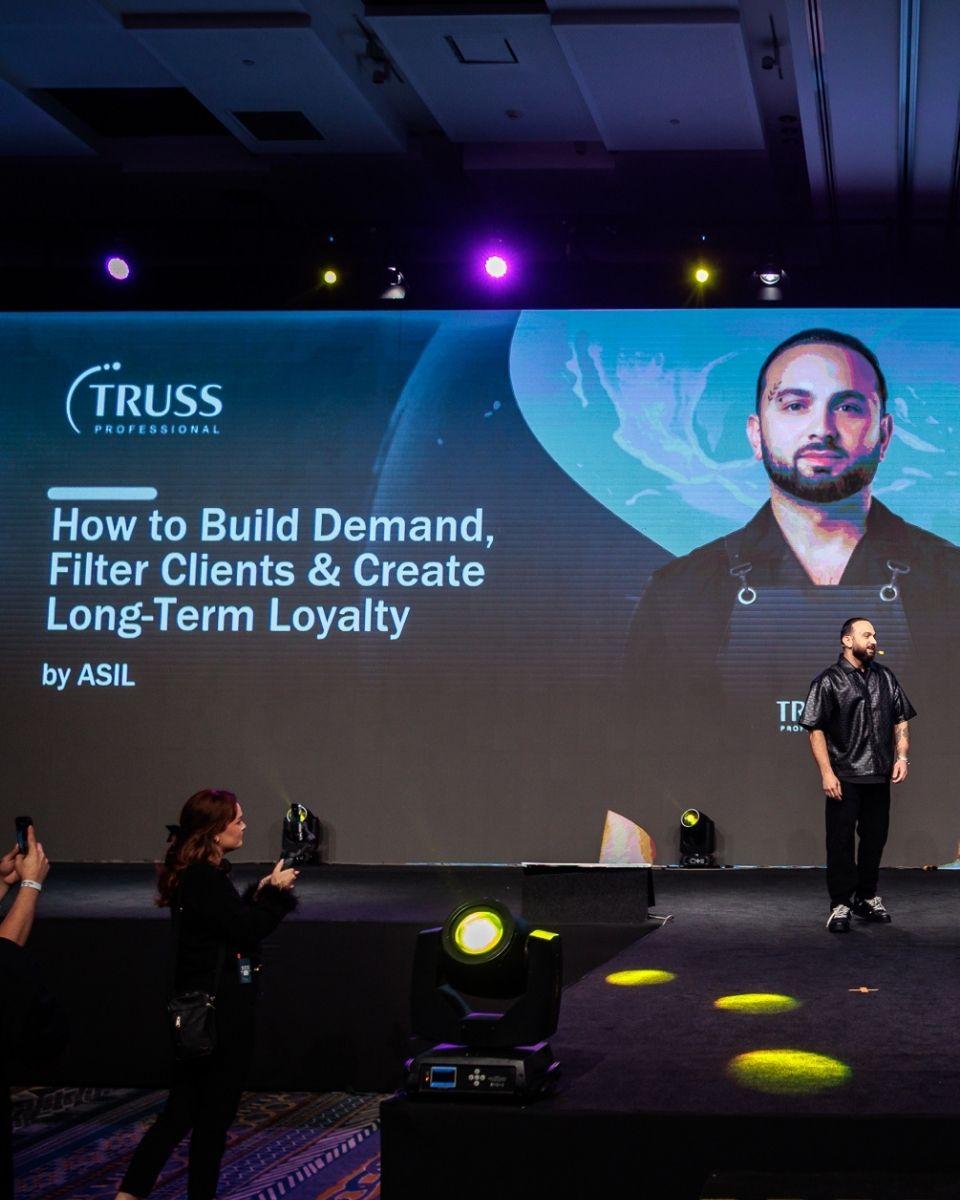 TRUSS Global Ambassador Asil presents a class on building demand, filtering clients and creating long-term loyalty during a live education session.