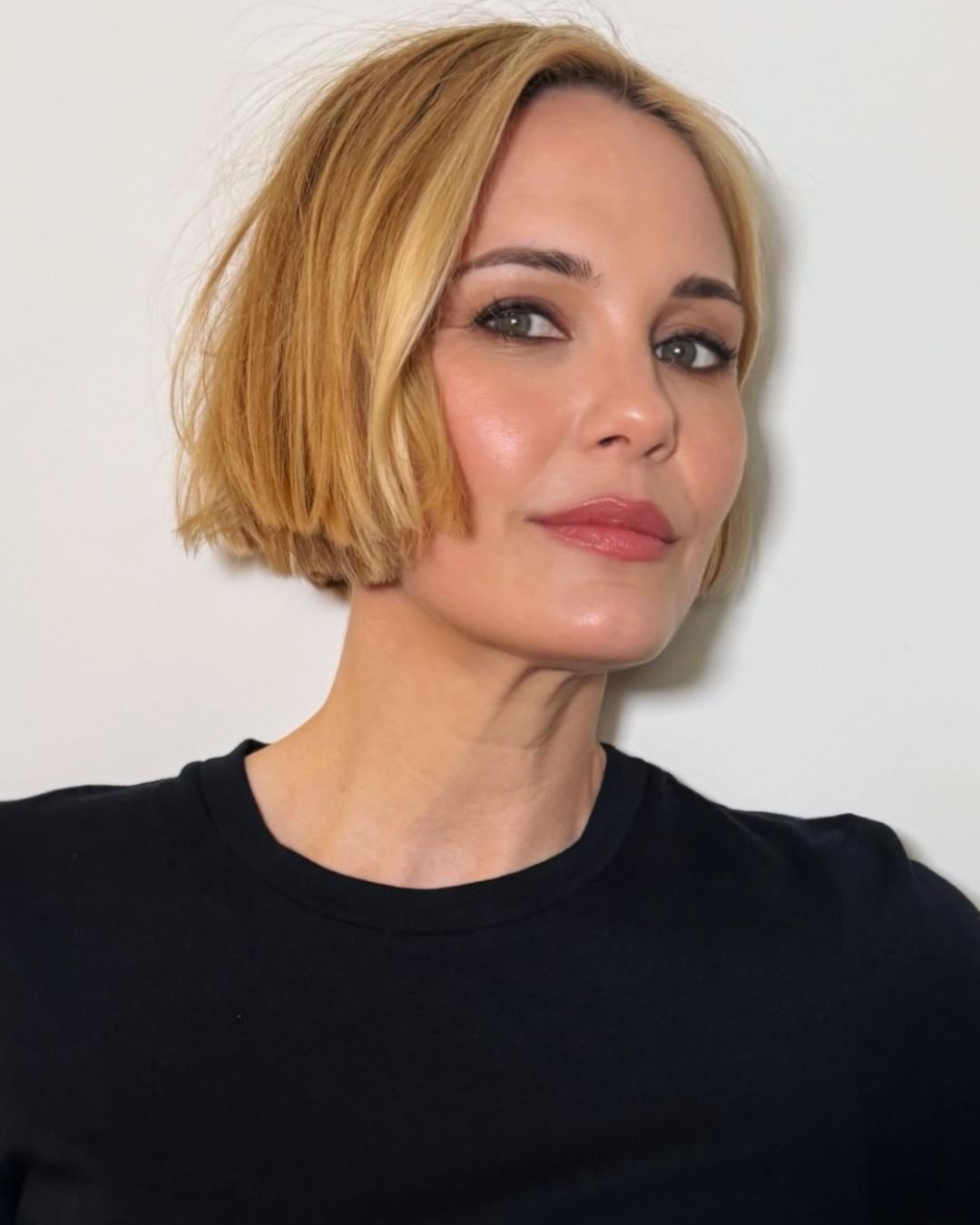 bobs for thin hair Leslie Bibb Photo Credit Instagram via @gitabass