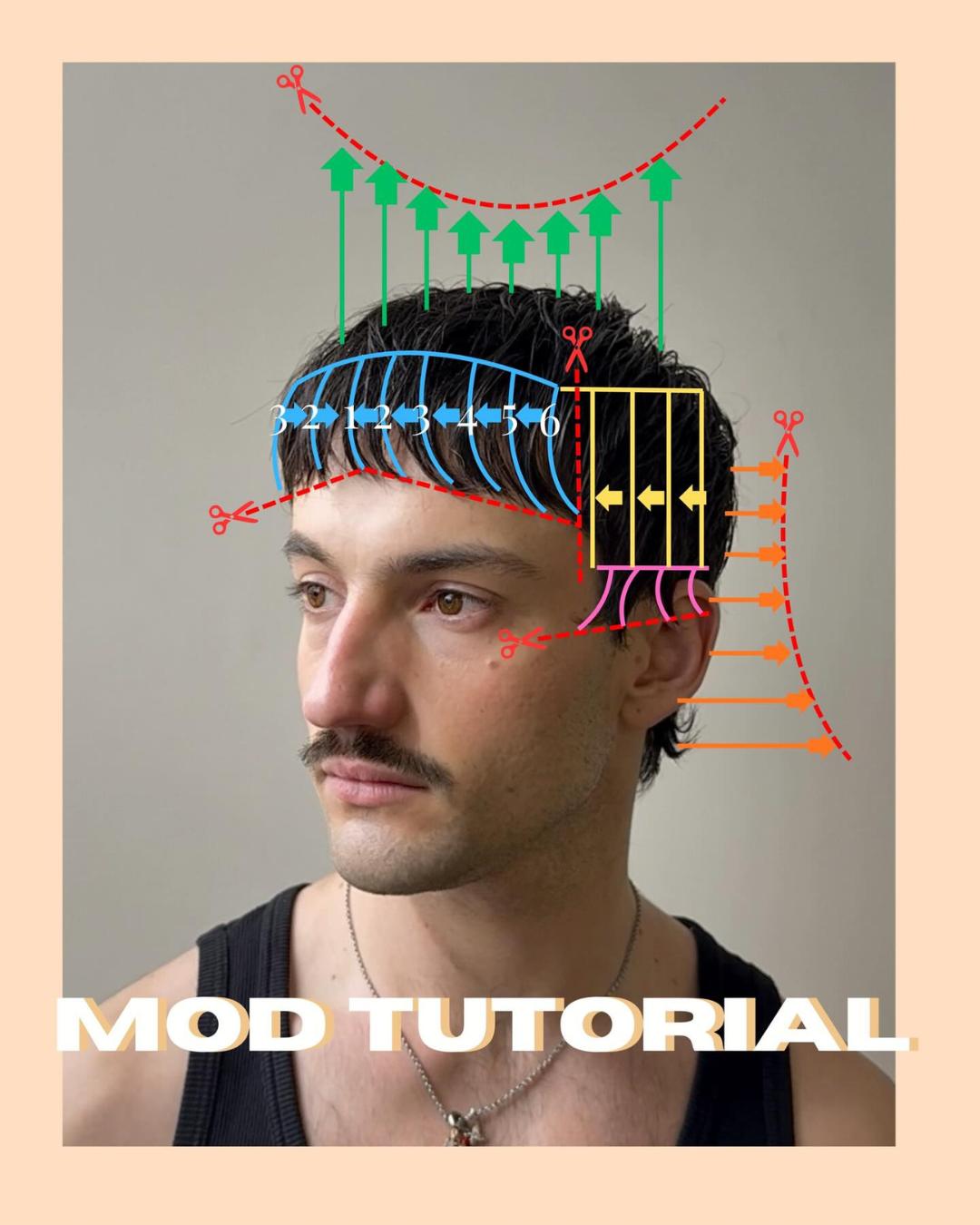 mod cut cutting diagram Photo Credit Instagram via @jeremy_wilde