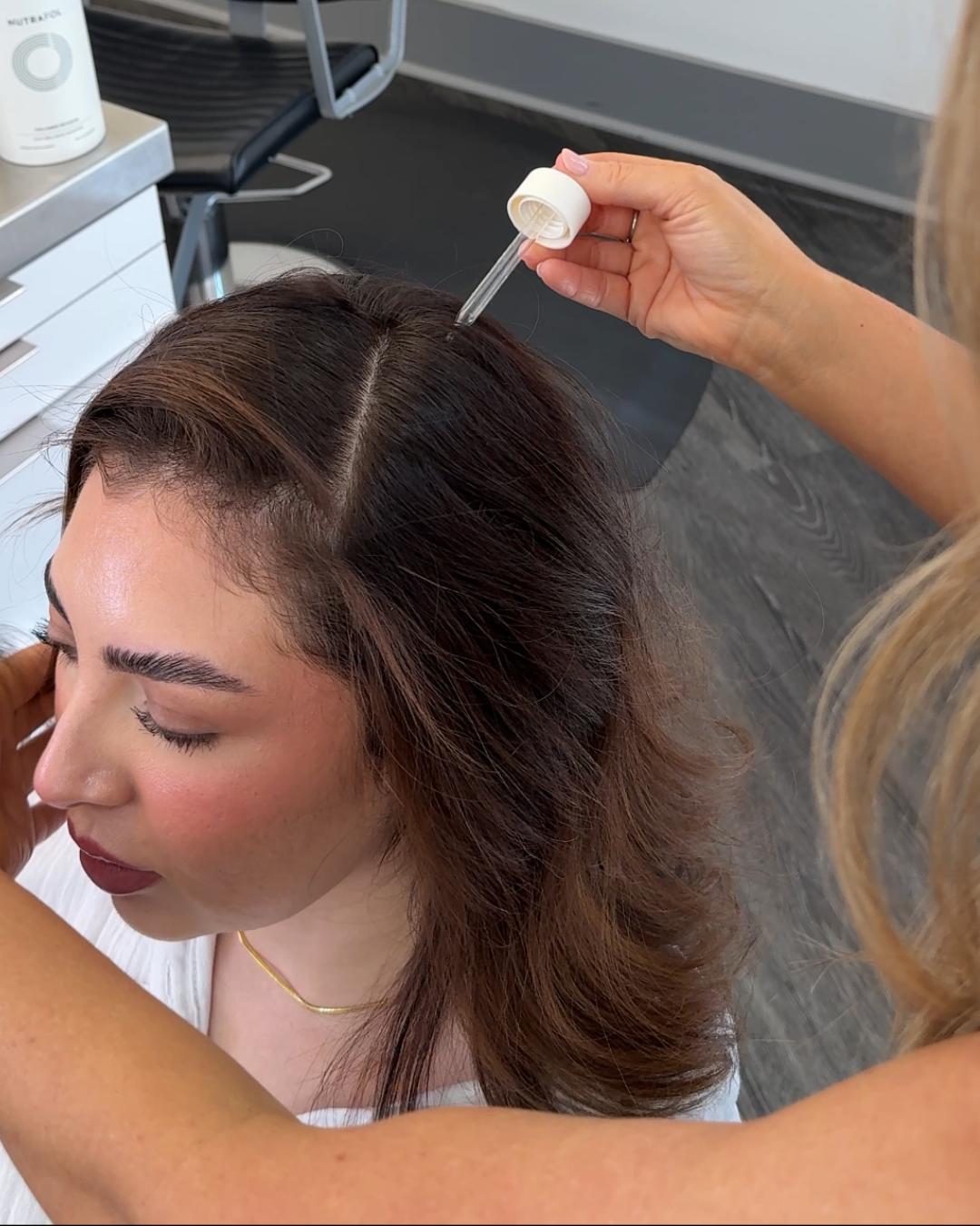 nutrafol serum going in hair