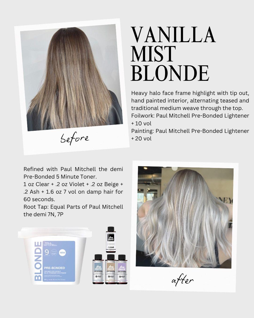 blonde formula card Photo Credit Instagram via @paulmitchellpro and @nikkiramoshair