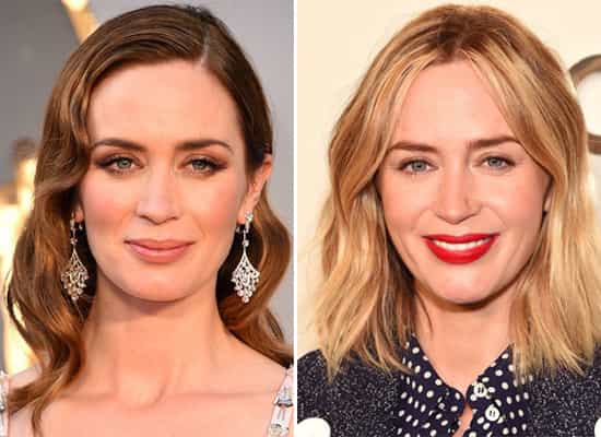 Emily Blunt Blonde before and after