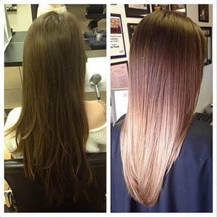 Brown to Blonde Ombre