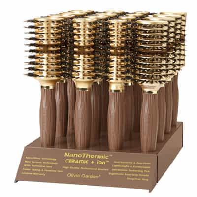 NanoThermic® Contour™ Vent Combo Professional Brush Collection From Olivia Garden