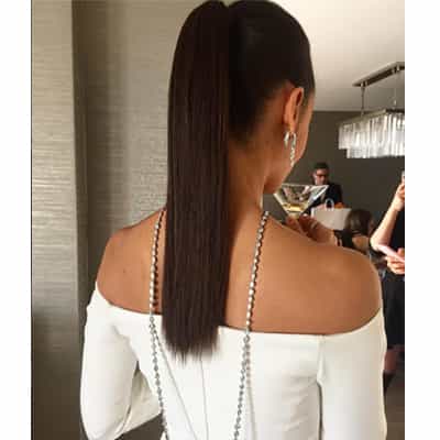 Thandi Newton's Sleek Golden Globes Look