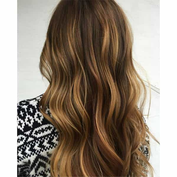 Luminous Golden Balayage