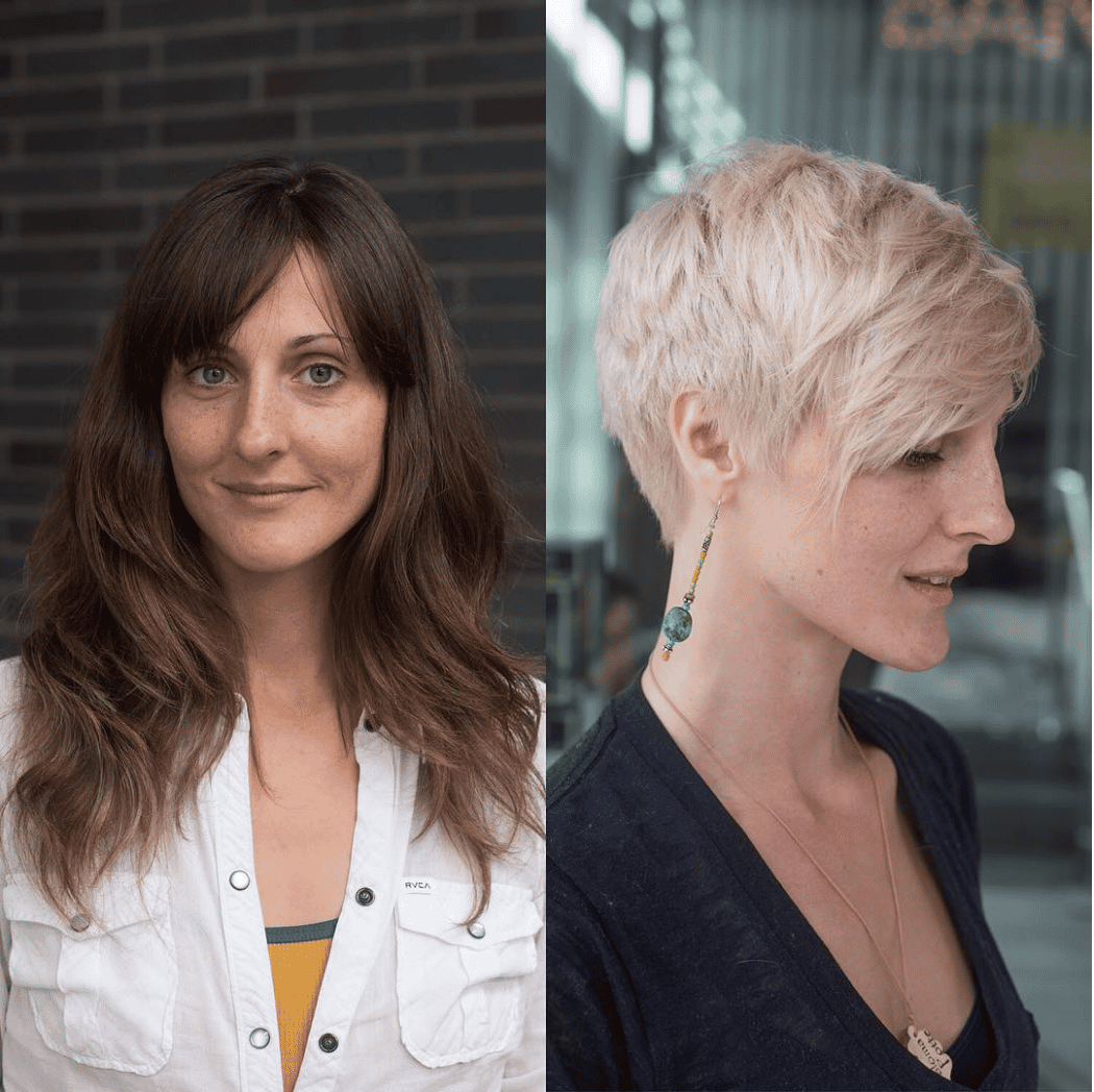 blonde pixie haircut transformation by alexanderscotthair