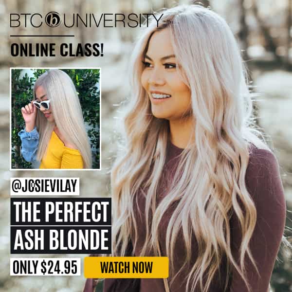 BTC University Online Class with @josievilay - Create the perfect ash blonde