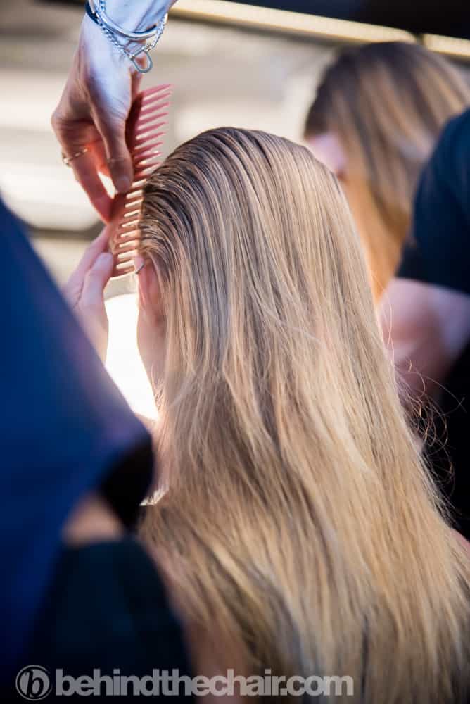 Alexander Wang FW18 Hair by Guido Palau for Redken and Nails by essie
