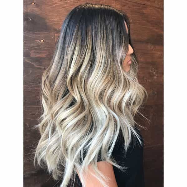 high-contrast ombre dimension dimensional haircolor formula foilayage babylights natural color melt