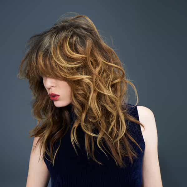 moroccanoil shag haircut 1970s blowout volume