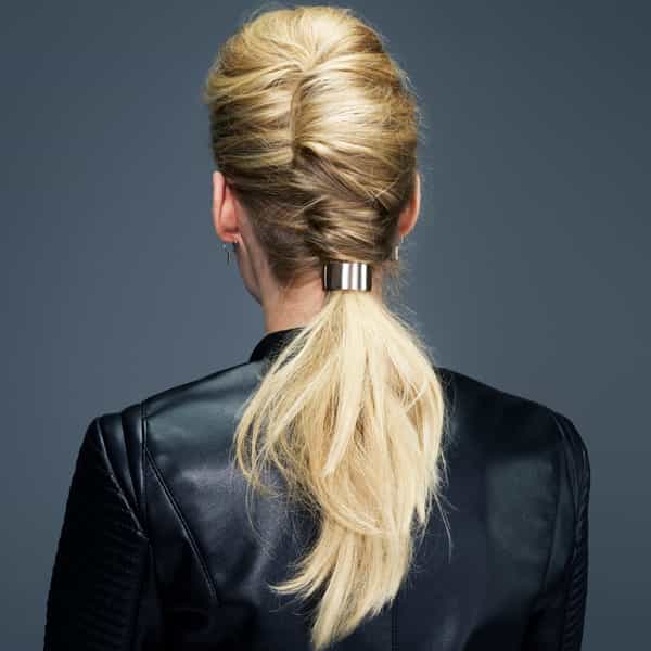 moroccanoil french twist pony tail