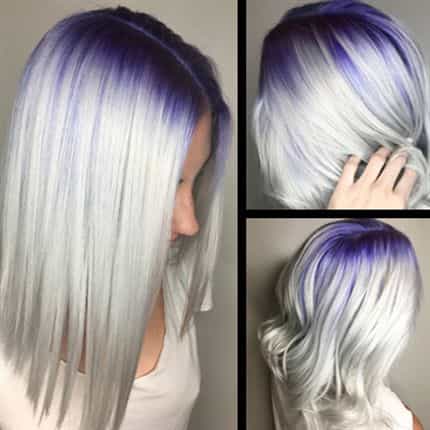 Purple to Platium Color
