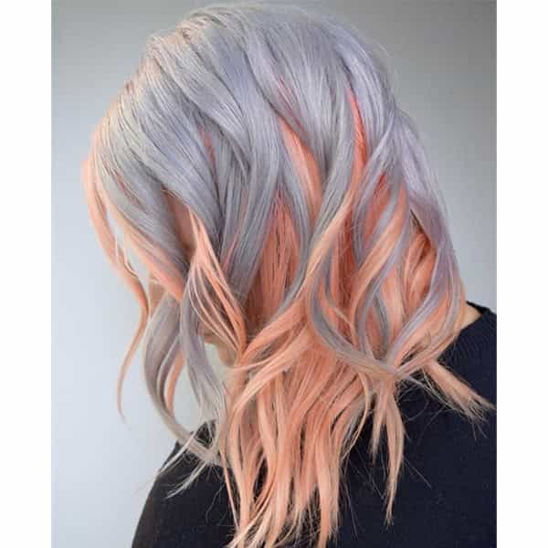 Kayla Boyer PRAVANA Pastel Silver Peach Color Formulas