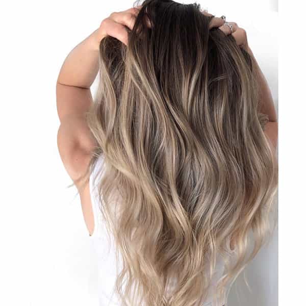 Honey Blonde Balayage Created Using The New Moroccanoil Color Complete Collection