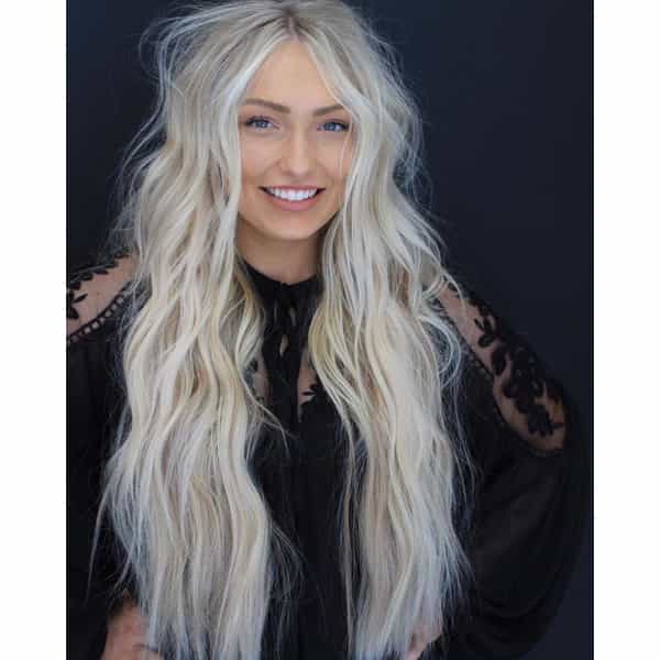 Soft Blonde With Painted Platinum Pieces Color Formula and How-To Steps
