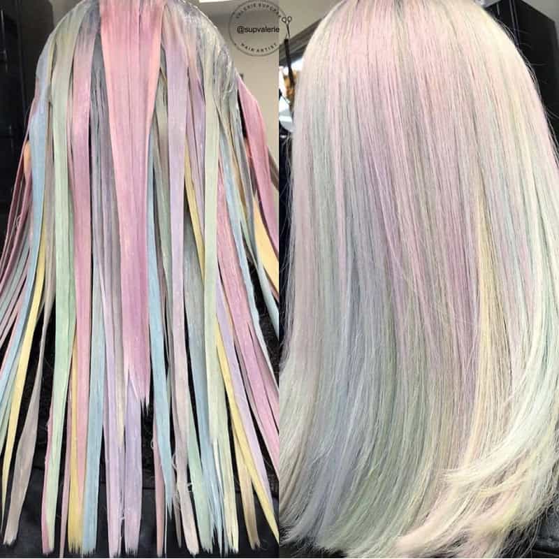 Diluted Pastel Opal Color Formulas @supvalerie PRAVANA Kenra Professional Redken Olaplex