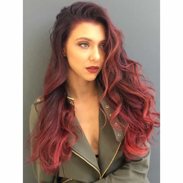 Anna Cantu Red Formula Using CHI Chromashine