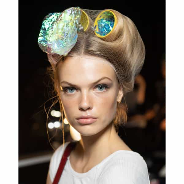 dyson supersonic blow dryer backstage brandon maxwell runway hair