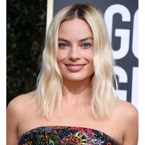 Golden Globes 2020 Bryce Scarlett @brycescarlett Margot Robbie Soft Textured Beach Waves Lived In Texture Messy Undone Glam How To