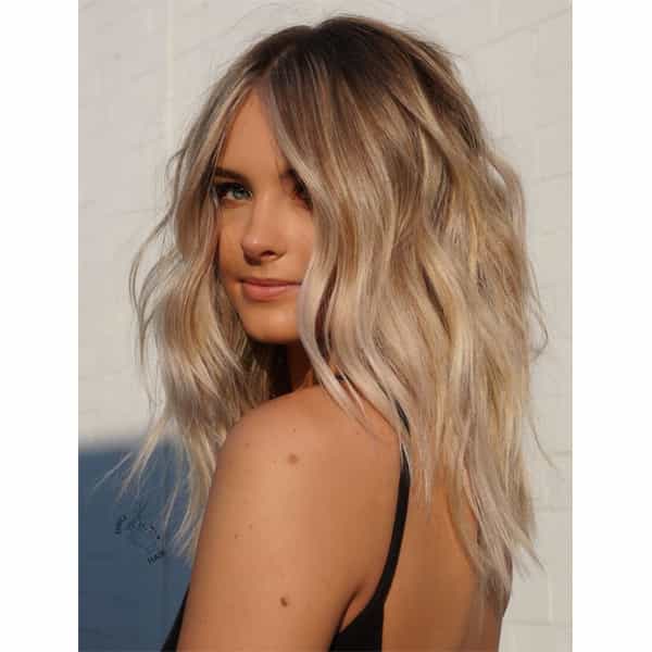 Eunice Kim @eunicekimhair Foilayaged Blonde Dimension Formula Cut Color Schwarzkopf Professional ARC Scissors Hot Tools Point Cut Layers Face Framing Fringe