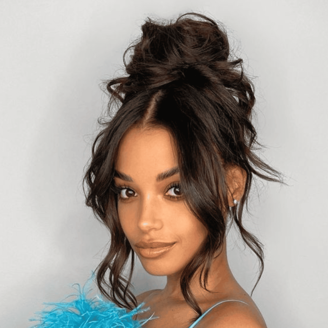 @justinemarjan updo hair