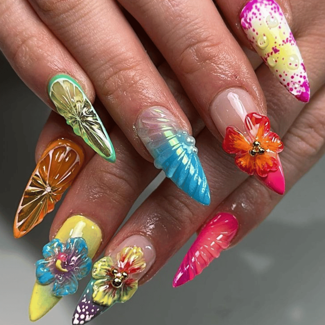 seashell nails