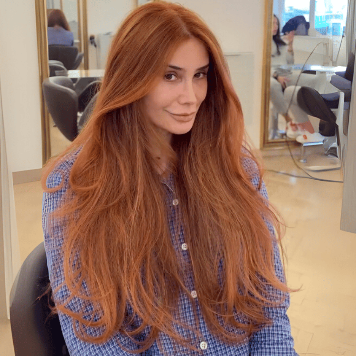 the finished vibrant copper on vasile's client