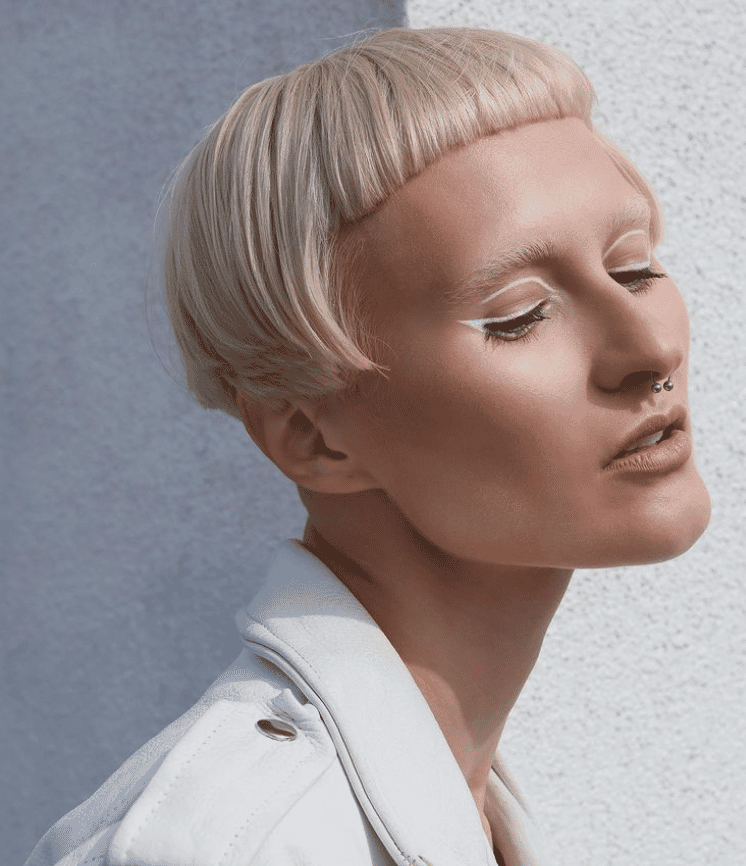 Haircut Shot north american winner entry by hairstylist @ahappyjustin for the 2022 #ONESHOT Hair Awards Big Shot