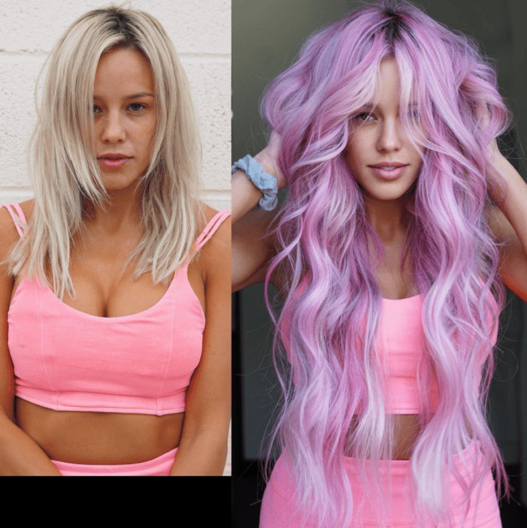 Solo Transformation winner entry by hairstylist @annabiancahair for the 2021 #ONESHOT Hair Awards Hot Shot