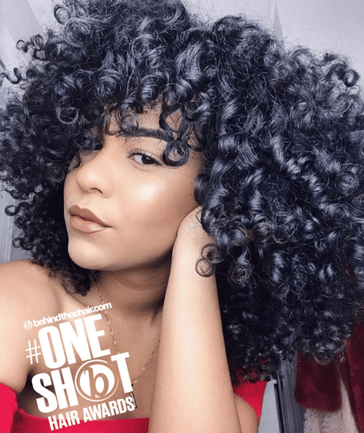 Natural Texture winner entry by hairstylist @curlfactor for the 2021 #ONESHOT Hair Awards Hot Shot