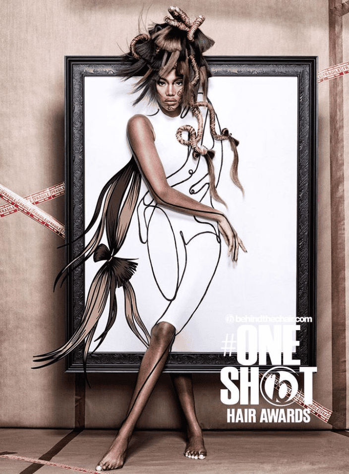 Avant-Garde Collection north american winner entry by hairstylist @nickstenson for the 2022 #ONESHOT Hair Awards Big Shot