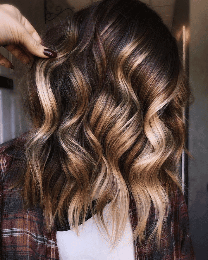 Warm Balayage winner entry by hairstylist @thathairmagic for the 2021 #ONESHOT Hair Awards Hot Shot