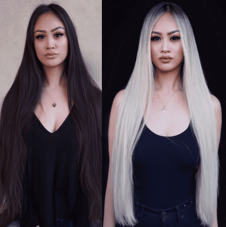 Color Transformation winner entry by hairstylist @maggiemh for the 2019 #ONESHOT Hair Awards Hot Shot